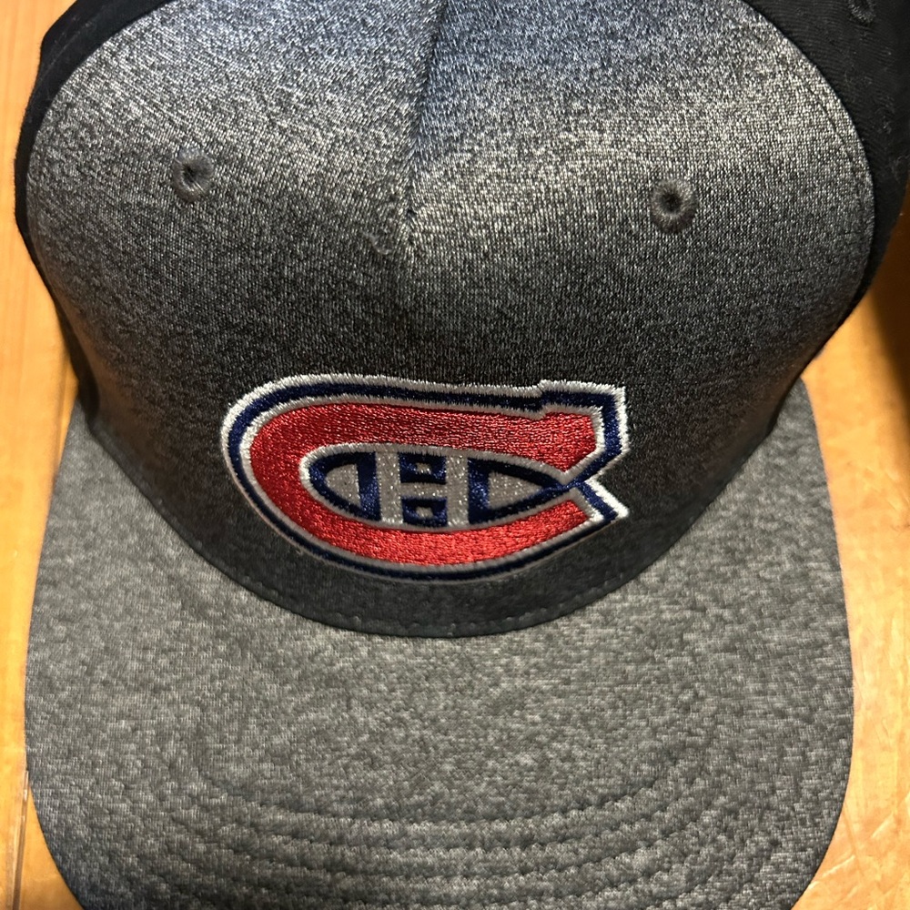 Montreal Canadiens Gray and Black Cap